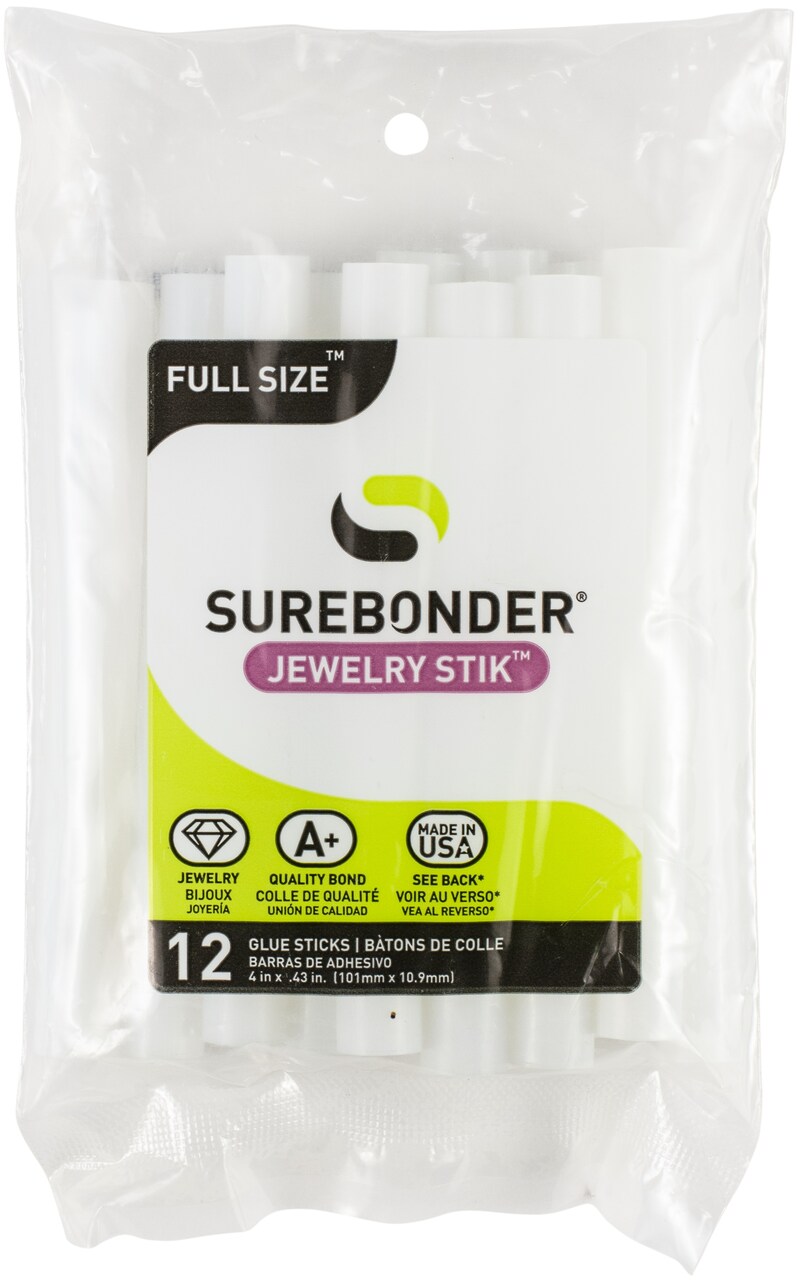 Surebonder High-Temp Jewelry Stik Glue Sticks 12/Pkg-7/16"X4"